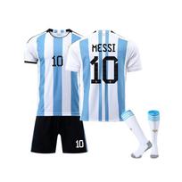 Paaugliai Vaikai Berniukai Futbolo Rinkinys Messi Sportinė Treniruočių Marškinėlių Kostiumas + Kojinės