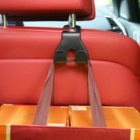 Carbon Fiber Car Seat Back Hooks & Mobile Phone Holder