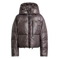 Adidas X Stella McCartney Truenature paminkštintas šiltas laisvas trumpas striukė su gobtuvu Moteriška striukė anglies pilka IW9841 L