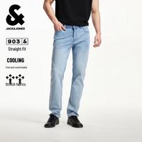 Jack & Jones Men's Cool-Touch Stretch Straight Denim Jeans W33/L32