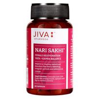 Jiva Nari Sakhi Ayurvedic Capsules for Women 60 Capsules Pack of 1 Supports Hormonal Balance and Wellness