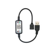 1 rinkinys RGB spalvingos LED šviesos juostos jungtis, skirta valdymui programėle, DC USB 5V-24V, muzikos spalvinga juostinė šviesa, mini Bluetooth valdiklis 5V USB