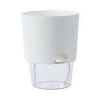 Yousheng Flowerpot with Drainage Holes Water Filling Port Automatic Self-Watering Hydroponic Flowerpot Transparent Base Hydroponic Planter Small 1pc balta