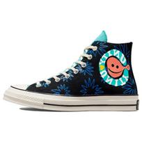 Converse 1970s Chuck Taylor All Star Sunny Floral High Top Espadrilles Unisex Black & Blue 36