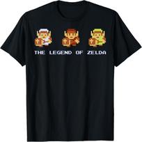 Nintendo Zelda Link 8-Bit Pixel Armor Graphic T-Shirt T-Shirt S įvairiaspalvis
