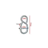 8-Shape Load-Bearing Swing Hook with Lock and Adjustable Safety Buckle