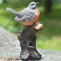 Bonsai Decoration Lifelike Bird Statue Animal Sculpture Sparrow On Branch Kingfisher Figurine Type 3