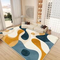 Modern Abstract Geometric Carpet Anti-slip Washable Soft Rugs for Living Room Bedroom Lounge Large Area Creative Decoration 60*90cm