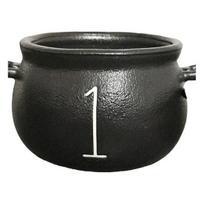 Mini Black Cauldron Halloween Witch Cauldron Pot Bucket Multi-purpose Small Candy Bowl for Halloween Trick or Treat Party Favors A