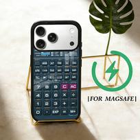 Classic Stylish C-Calculator  Phone Case For iPhone 17 16 15 14 13 12  Pro Max Plus for Magsafe Mirror Wireless Magnetic Cover iPhone16 gray