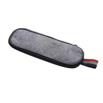 Travel Cutlery Pouch Felt Utensil Organizer Bag with Zipper Compact Fork Spoon Knife And Chopsticks Storage Case for Camping Hiking Picnic tamsiai pilka spalva