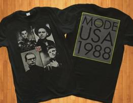 Vintage Depeche Mode US Tour 1988 TShirt Heavyweight Concert Tee Unisex T-Shirt S gray