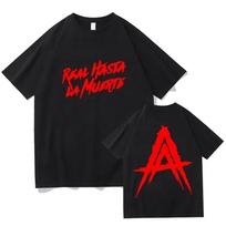 Hip Hop Streetwear Anuel AA Real Hasta La Muerte Graphic T Shirts For Men/Women Men Fashion Rapper T-shirts Loose - Men's Sum... S įvairiaspalvis