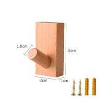 Supply Creative Wooden Hooks, Nordic Minimalist Creativity, Japanese Style Wooden Hooks, Retro Wall Hooks, Clothing Hooks, And Hat Hooks balta