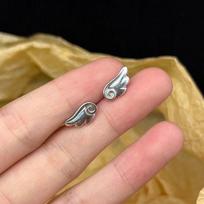 2/3Pcs Shiny Angle Wing Earrings Stackable Y2K Heart Ear Studs Ear Piercing Jewelry Gifts For Women Girls Punk Gothic Earings
