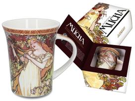 Kubek Porcelanowy Alfons Mucha Wiosna Cztery Pory Roku Prezent Dom