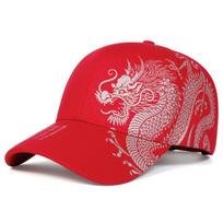 Women Golden Dragon Printing Baseball Caps Outdoor Use Adjustable Spring And Autumn Casual Sunscreen Hat For Men And