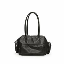 Multiple Pockets PU Handbag Shoulder Pouch Tote Storage PU Underarm Bag All-match Korean Style PU Leather Shoulder Bag Travel juoda