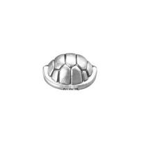 999 Sterling Silver Turtle Shell Spacer Beads for DIY Bracelets and Pendants