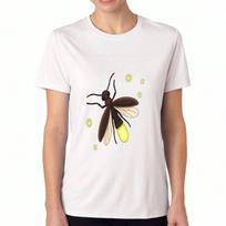 Firefly Light Up The Sky Ladies Cotton T Shirt, Premium Cotton Print, Durable, Casual Fashion. Light Up The Sky Like A Firefly Graphic Design T Shirt, S įvairiaspalvis