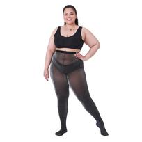 Silver Thread Plus-Size Pantyhose: Ultra-Large, Multiple Sizes, 60D Silk Stockings S/M (40-50 kg) juoda