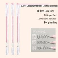 Colorful 3D Acrylic Glitter Pens for Primary School Art and Painting gray