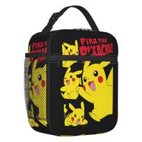 Individualizuotos Pikachu termoizoliuotos pietų krepšiai Moterims Vyrams Klasikinis daugkartinis pietų krepšys mokyklai kelionėms Daugiafunkcinė maisto dėžutė One Size yellow