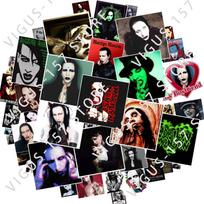10/50 VNT Marilyn Manson Roko Grupės Dainininko Lipdukai Animaciniai Vandeniui Atsparūs Grafiti Viniliniai Lipdukai Nešiojamas Kompiuteris Žaislas Vaikų Dovanos