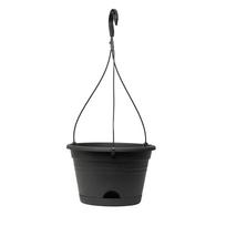Hanging Planter with Hook, Plastic Flower Pot for Balcony, Indoor Outdoor Decorative Plant Container One Size juoda