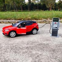 1:32 Volvo Xc40 Alloy New Energy Car Model Diecast & Toy Vehicles Metal Car Model High Simulation Sound And Light Childrens Gift