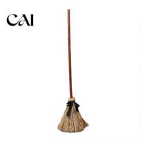 Realistic Silk Witch Broom Electric Toy, with Touch Activated Swinging Prop, Retro Haunted House Decorative Straw Broom, for Halloween Party Courtyard 1pc