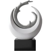 Aris & Juno Modern Abstract Resin Figurine - Stylish Home Decor for Artistic Flair for Housewarming & Art Lovers