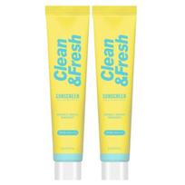 Eunyul Clean & Fresh Sunscreen SPF50+ PA++++ 50g*2Pcs beige