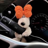 Automobilių dekoravimo lėlės Pilot Pawdog Vairo žibintai Valytuvas Wye Shield Ornamentas Mielas lankelis šunų automobilio valytuvų lėlė Interjero priedai