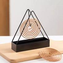 Nerūdijančio plieno uodų spiralių dėžutė su dangteliu, atspari ugniai, apsauganti nuo nusiplikymo, nešiojama, skirta namams ir laukui 14.5*4.5cm žalia