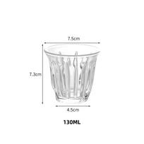 90/130/160/200ML Skaidraus stiklo kavos puodelis Karščiui atsparus Vestuvių vakarėlio Kokteilių Alaus puodelis Pusryčių Pieno Kapučino latė Stiklinis puodelis