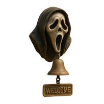 German Shepherd Welcome Bell Wall-Mounted Screaming Ghost Door Bell Retro Dog Door A