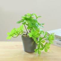 Dirbtinių žalių augalų lapai Didelis bonsai Kūrybinga namų dekoracija Modeliavimo gėlių dekoracijos