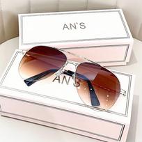 Fashion Gradient Sunglasses For Men Big Frame Pilot Sun Glasses Design Anti-Reflective  Uv400