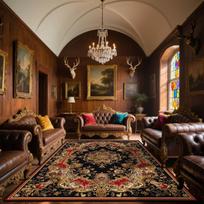 Luxury Persian Large Living Room Rugs High-grade Decoration Home Easy Clean Carpet 200x300cm Bedroom Bed End Non-slip Floor Mats 60*90cm