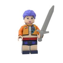 Witch Hunting Squad members, building blocks, assembling toys, Lu Mu with weapons, building blocks, small ornaments, toys S