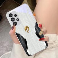 Tempered Glass Phone Case For Samsung Galaxy S10 4G S20 11E 30 S21 21Fe 22 Pro S23 Ultra 5G S8 S9 Plus Wood Grain Dragon For Samsung  S9 Plus