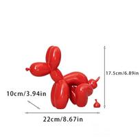 Resin Balloon Poop Dog Sculpture Decoration Living Room Bedroom Wine Cabinet Creative Cartoon Animal Simple Modern Decorative