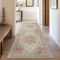 VIKAMA Persian Long-Strip Kitchen Water-Absorbing And Dirt-Resistant Floor Mat, Entrance And Exit Floor Mat, Home Decoration 40X120CM