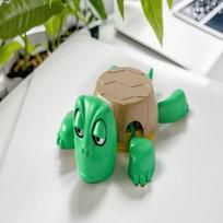 Cute Turtle Coaster 3D Printed Cup Pad, Fun Tea Coffee Mug Holder, Creative Table Decoration & Household Ornament Accessories žalia