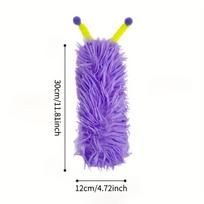 Interactive Cat Kicker Toy with Colorful Antennae - Soft & Durable Plush Pillow for Indoor Cats, Self-Play Companion Toy for Boredom Relief violetinė