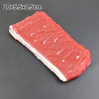 Artificial PVC Simulation Steak Model Roast Beef Bacon Fake Pork Ribs Barbecue Restaurant Western Food Decor Photography Props As Photo