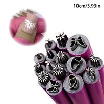 15Pcs/Set Nail Seal Pen Set Nail Graffiti Art Tools Nail Art Stamp Pen Set Creative Design Versatile rožinė raudona spalva