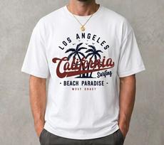 California Surf Paradise T-Shirt - Retro Los Angeles Beach Graphic Tee S įvairiaspalvis