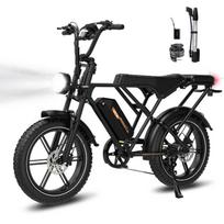 Electric Bike G19 20'' Fat Bike 250W 48V 22.5Ah, Up to 130 km, Torque Sensor, APP & NFC, Black